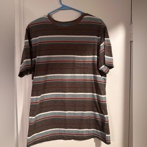 Hippytree men’s short sleeve striped tshirt. Medium